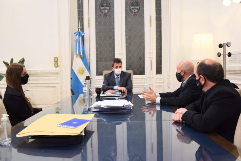 Sergio Massa recibió en su despacho de la Cámara de Diputados a Eduardo Rodríguez, Inés Creimer, Gastón Sarachu y Agustín Alfonzo